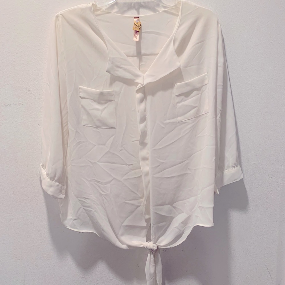 Tie front top!